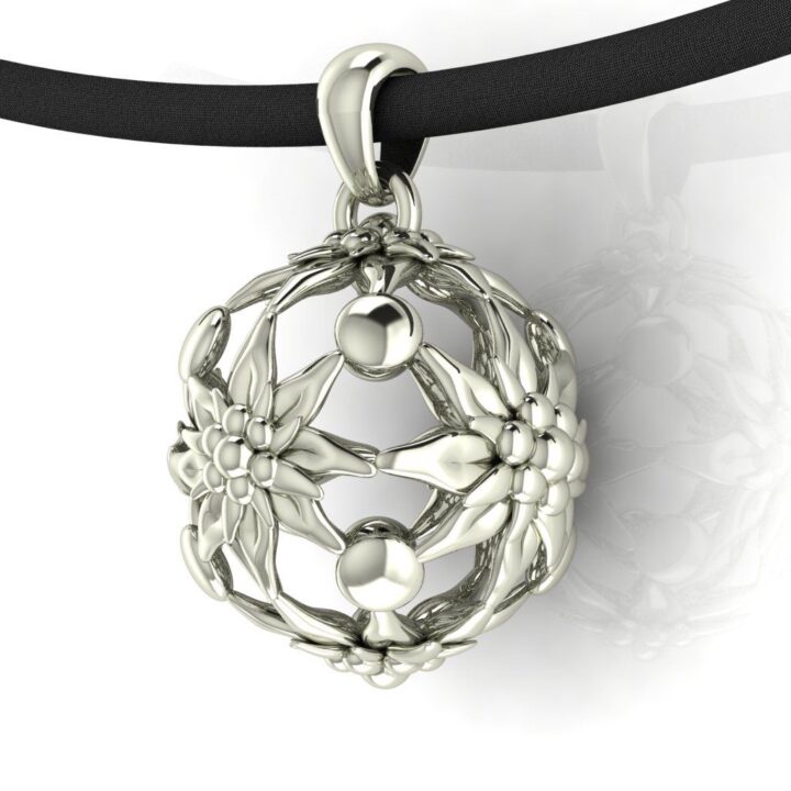 Pendentif boule Edelweiss